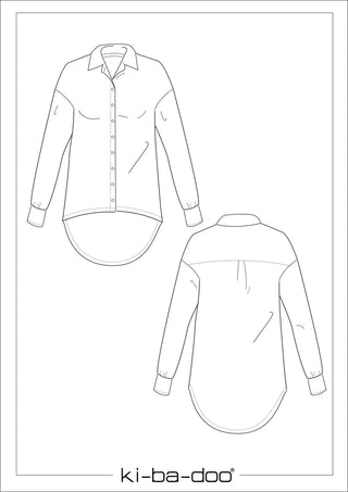 ki-ba-doo Papierschnittmuster - Boyfriend Bluse