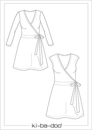 ki-ba-doo Papierschnittmuster - Wickelkleid | Grösse 32-48
