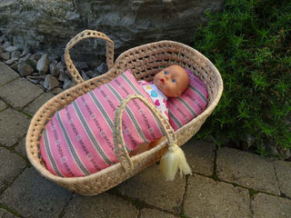 Baumwolle - Edelweissranken auf Rosa Stoffe kaufen