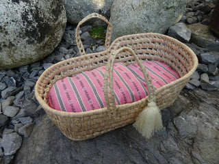 Baumwolle - Edelweissranken auf Rosa Stoffe kaufen