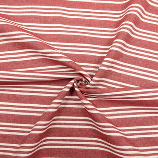 Baumwoll gemisch - Stripes Rot Stoffrestposten
