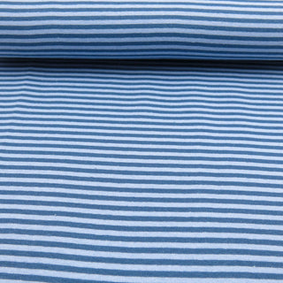 Ringelbündchen - Hellblau / Jeansblau