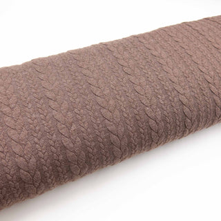 Zopf Jacquard Braun meliert Stoffrestposten