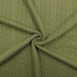 Zopf Jacquard dunkles Olive