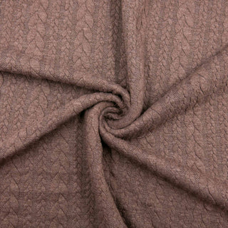 Zopf Jacquard Braun meliert Stoffrestposten