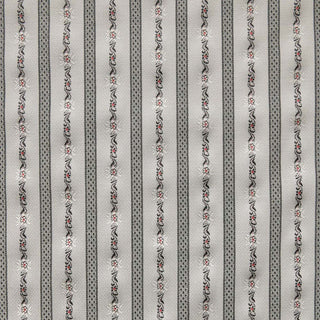 Baumwolle - Edelweissranken auf Grau Stoffe kaufen