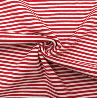 Ringelbündchen - Rot / Weiss