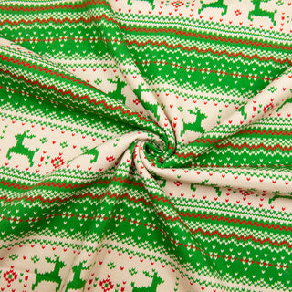 Kuschelsweat - Weihnachtsstrick in Grün